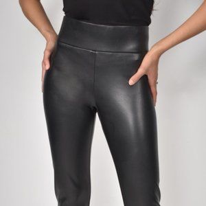 Black Faux Leather Leggings
